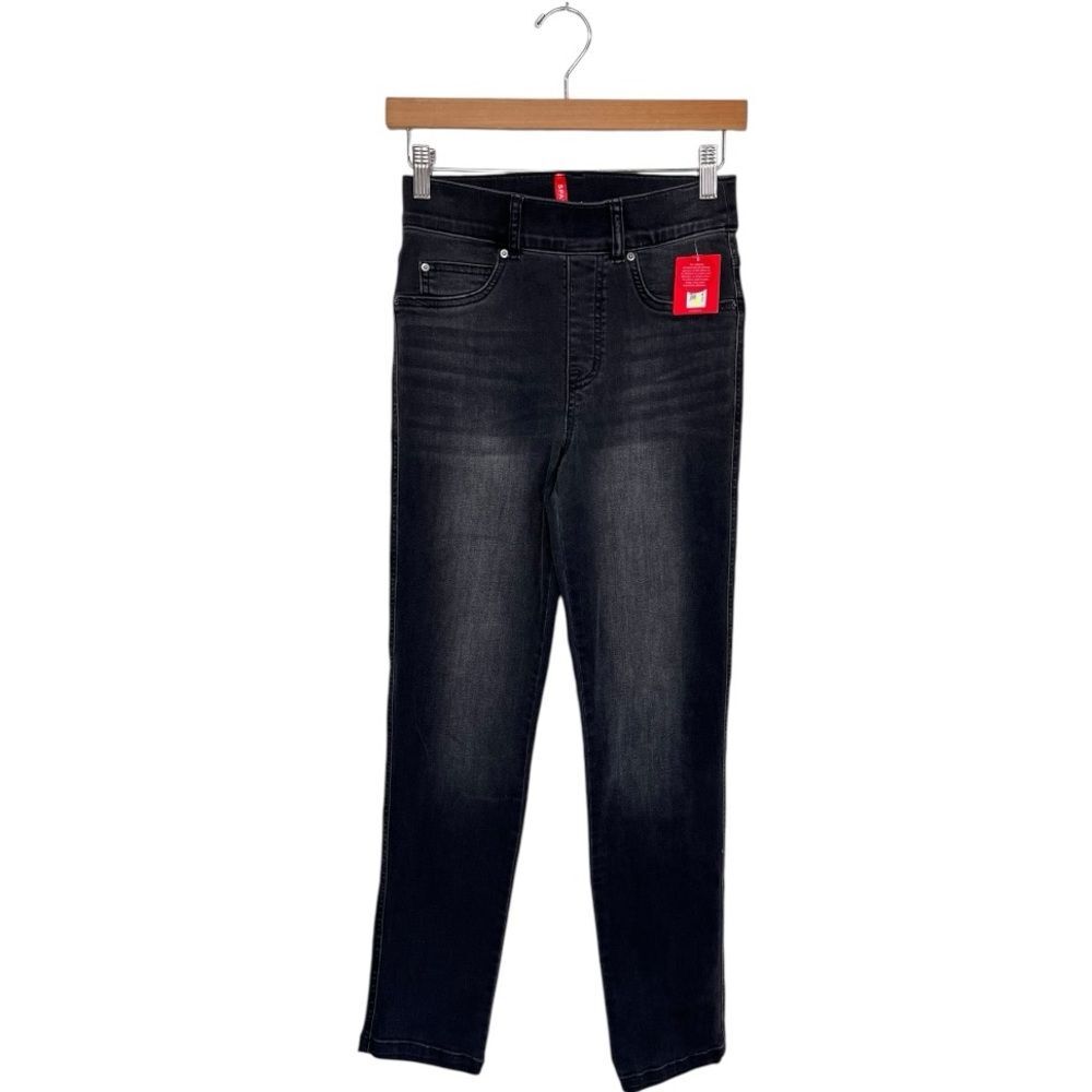 NWT SPANX | 20355R Vintage Black Straight Leg Jeans XS‎ - Picture 4 of 12